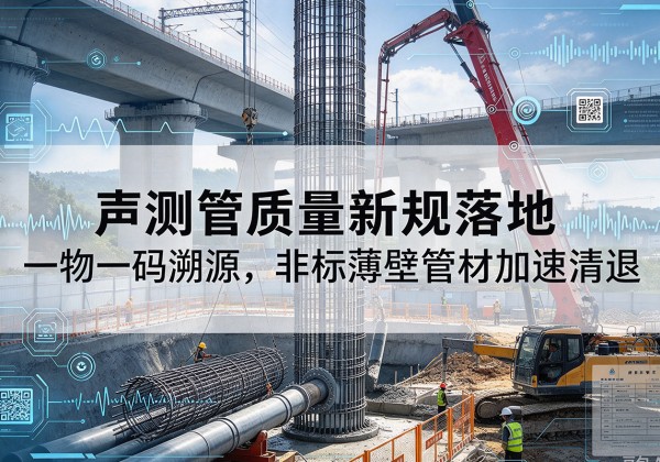 古交声测管质量新规落地，一物一码溯源，非标薄壁管材加速清退