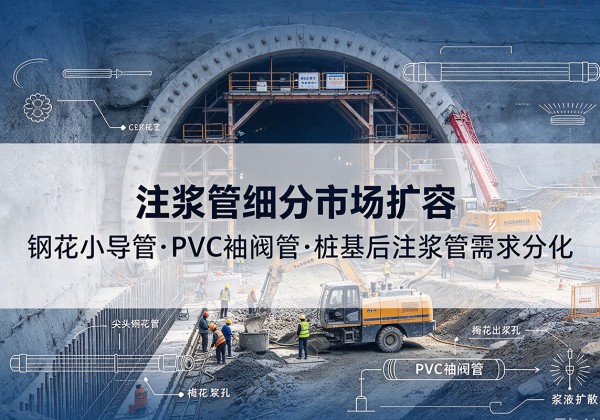 古交注浆管细分市场扩容，隧道钢花小导管、PVC 袖阀管、桩基后注浆管需求分化